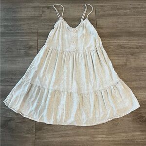 Urban Outfitters Beige Textured mini dress